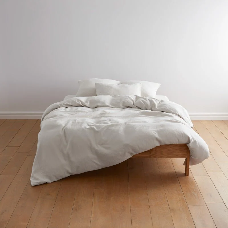 Housse de couette en gaze de coton 185g/m² • Blanc