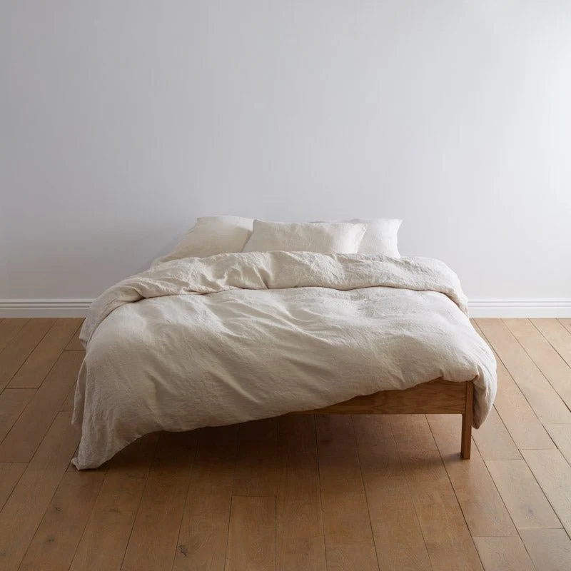 Parure de lit en lin lavé 190g/m² • Beige Sable