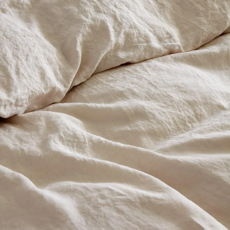 Parure de lit en lin lavé 190g/m² • Beige Sable
