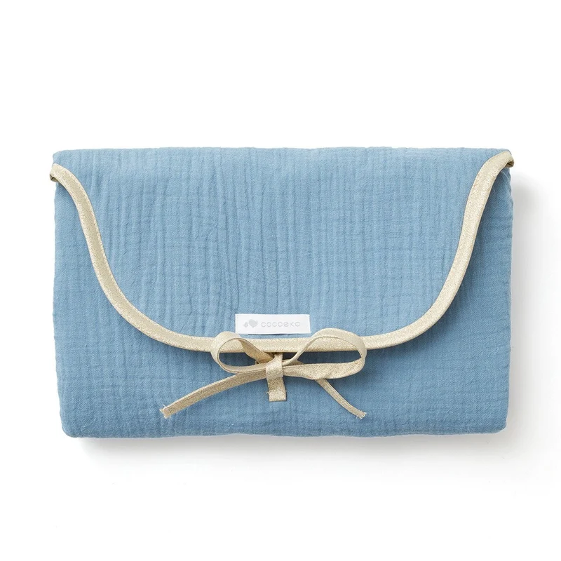 Tapis à langer imperméable BLEU JEAN