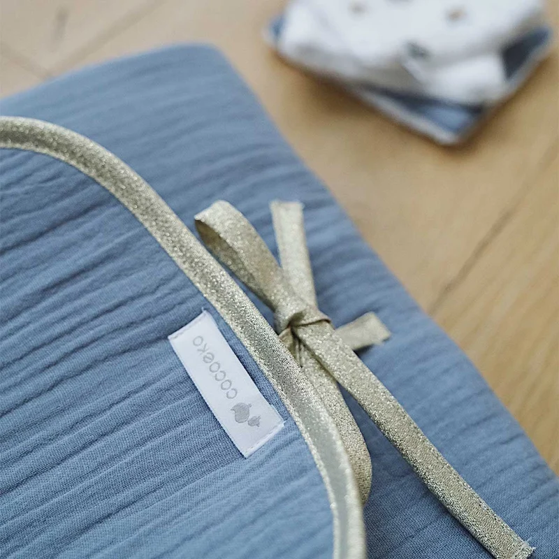 Tapis à langer imperméable BLEU JEAN