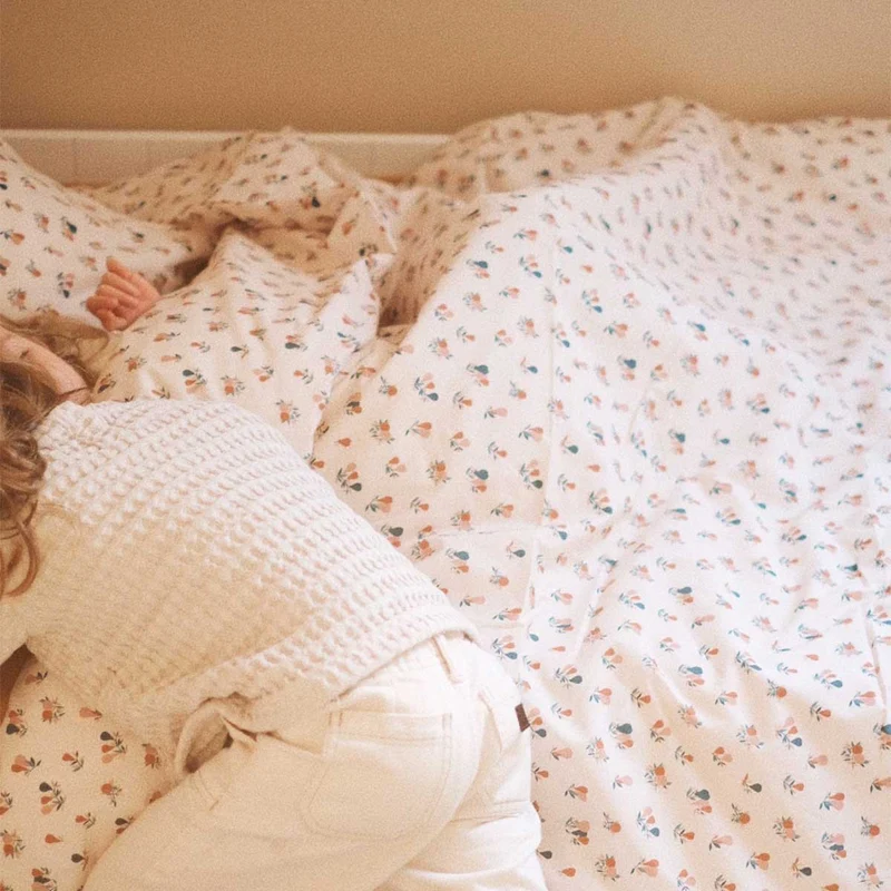 Housse de couette enfant en coton bio POIRES