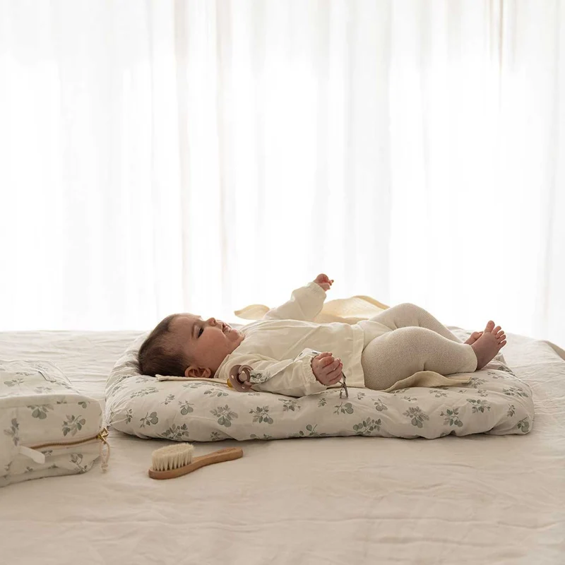 Housse de matelas à langer FIGUIER + 2 langes ECRU