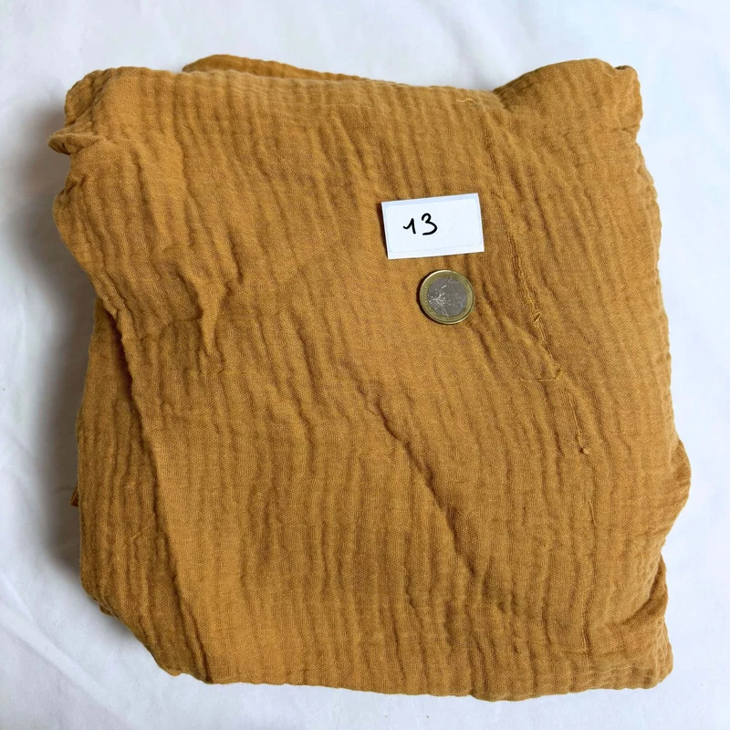 Drap housse bébé gaze de coton CAMEL - Imparfaits