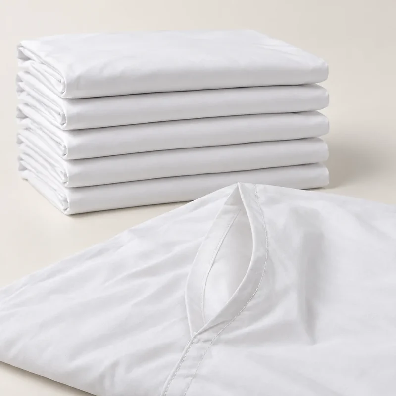 Lot de 6 housses de couette hôtel 180 TC - Gamme Essentiel