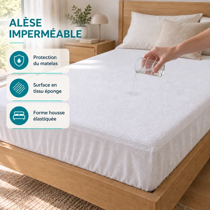Alèse protège-matelas imperméable
