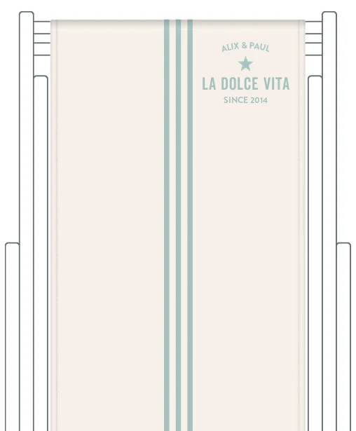 Toile de transat personnalisée Riviera