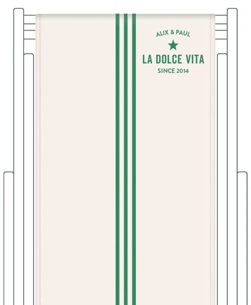 Toile de transat personnalisée Riviera