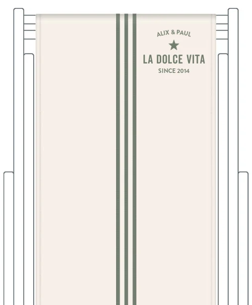Toile de transat personnalisée Riviera