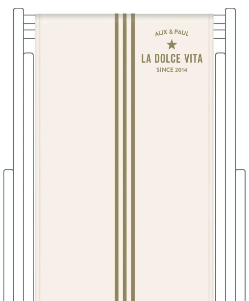 Toile de transat personnalisée Riviera