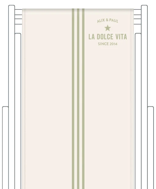 Toile de transat personnalisée Riviera