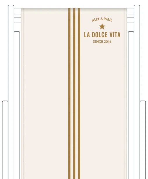 Toile de transat personnalisée Riviera