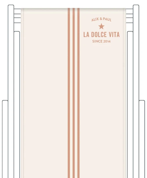 Toile de transat personnalisée Riviera