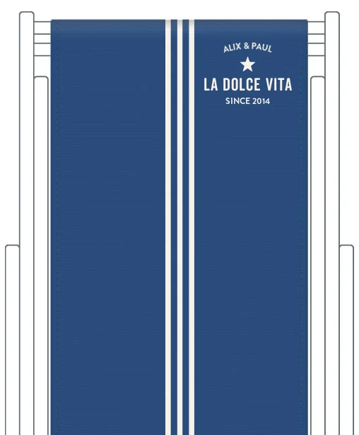 Toile de transat personnalisée Riviera