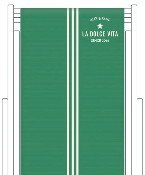 Toile de transat personnalisée Riviera