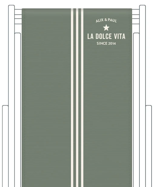 Toile de transat personnalisée Riviera