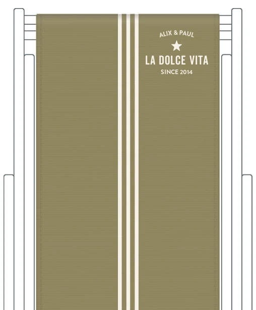 Toile de transat personnalisée Riviera