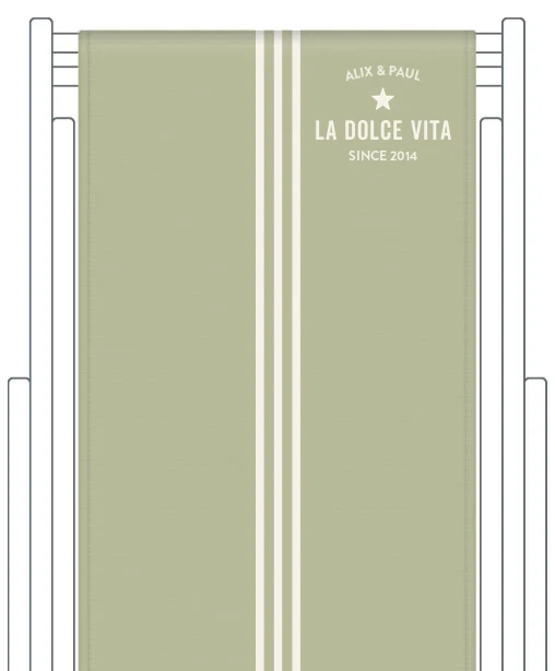 Toile de transat personnalisée Riviera