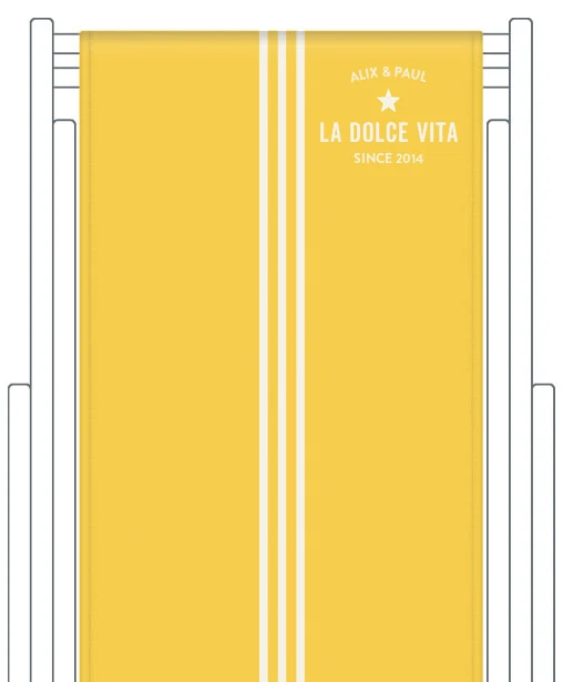 Toile de transat personnalisée Riviera