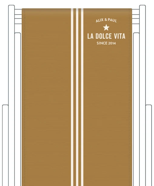 Toile de transat personnalisée Riviera