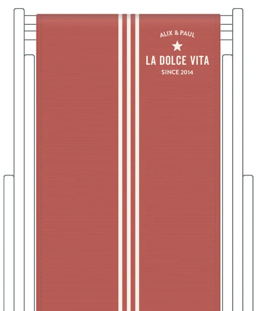Toile de transat personnalisée Riviera