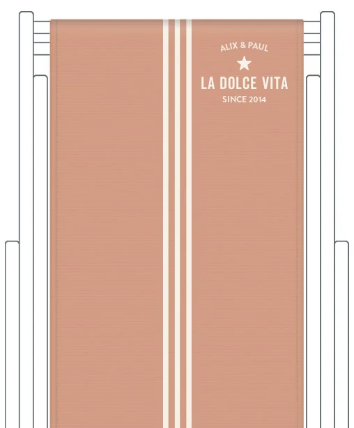 Toile de transat personnalisée Riviera