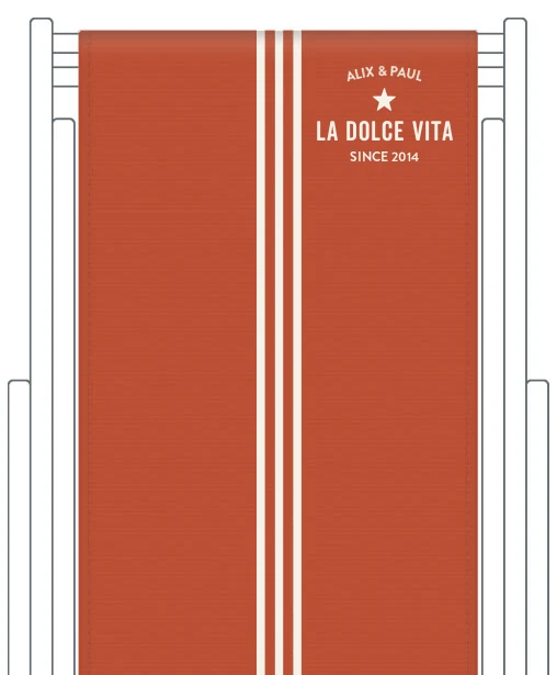 Toile de transat personnalisée Riviera