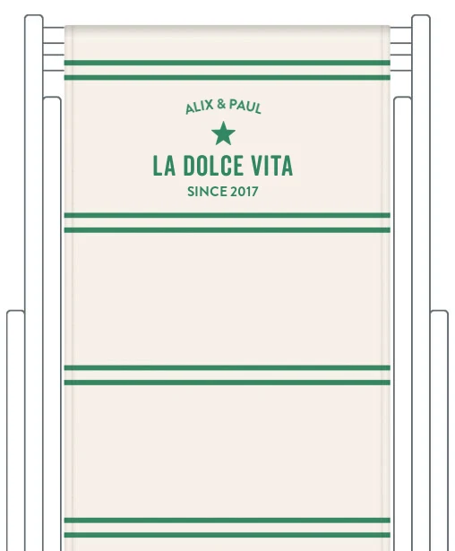 Toile de transat personnalisée Deauville