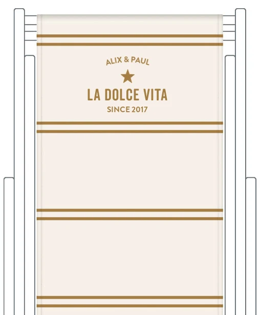 Toile de transat personnalisée Deauville