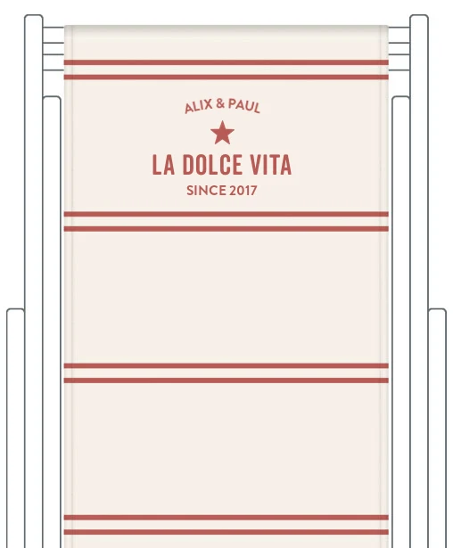 Toile de transat personnalisée Deauville