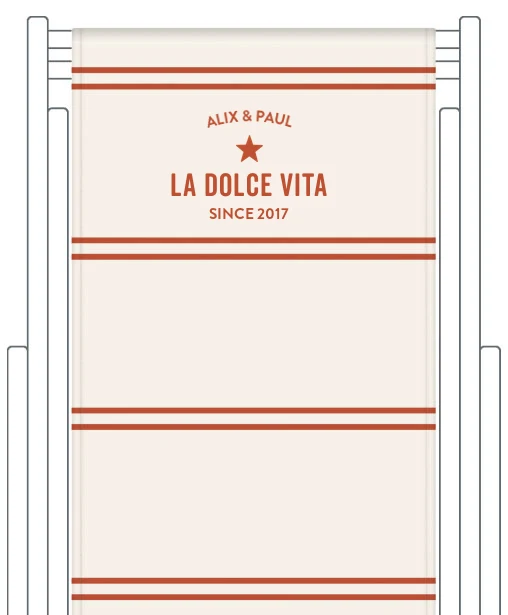 Toile de transat personnalisée Deauville