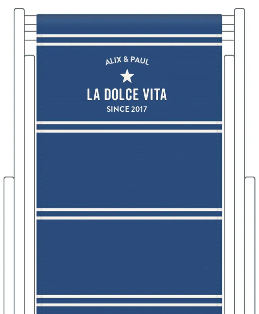 Toile de transat personnalisée Deauville