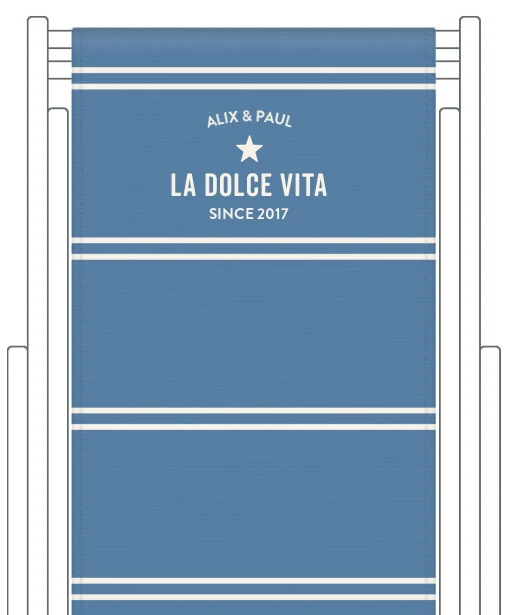 Toile de transat personnalisée Deauville