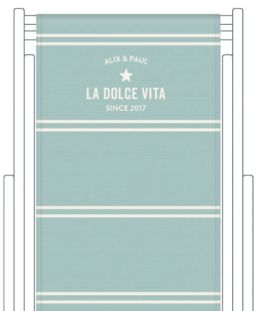 Toile de transat personnalisée Deauville