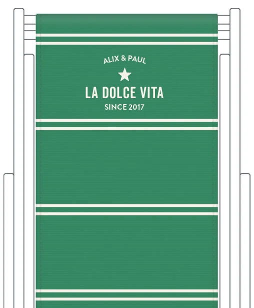 Toile de transat personnalisée Deauville