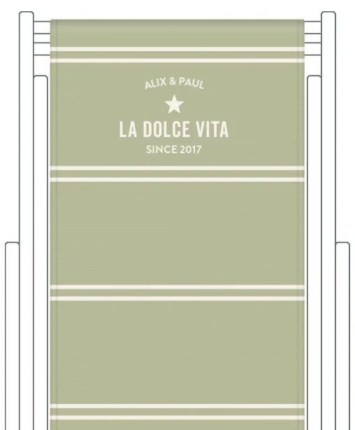 Toile de transat personnalisée Deauville