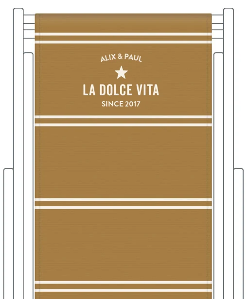 Toile de transat personnalisée Deauville