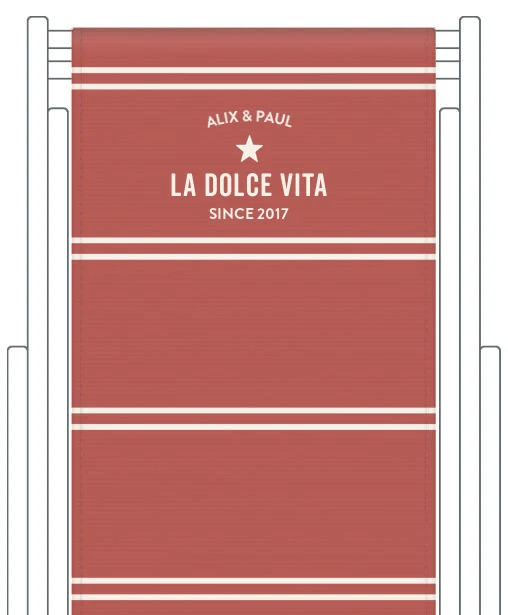 Toile de transat personnalisée Deauville