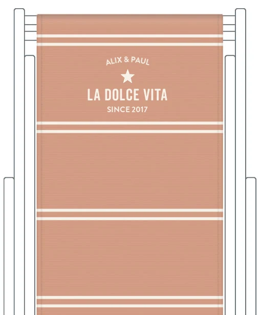 Toile de transat personnalisée Deauville