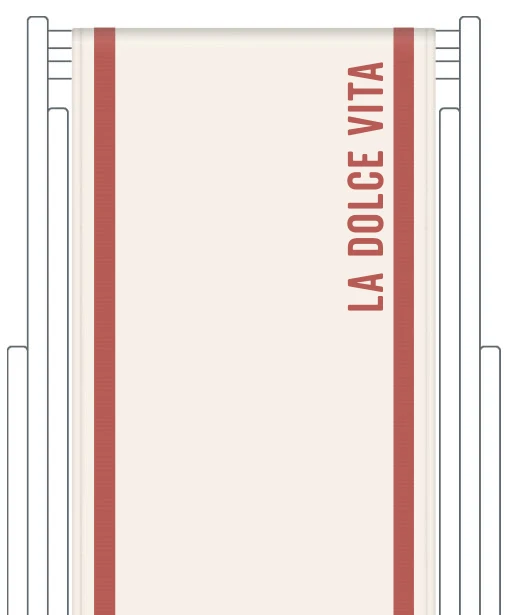 Toile de transat personnalisée Club