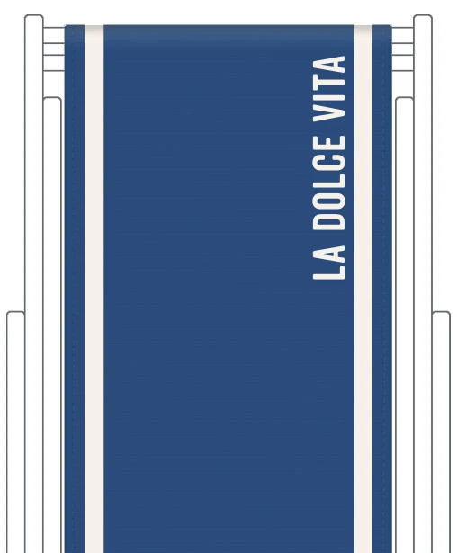 Toile de transat personnalisée Club
