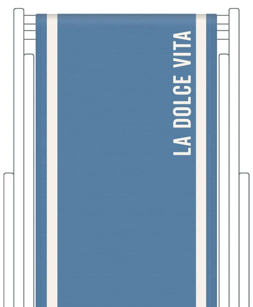 Toile de transat personnalisée Club