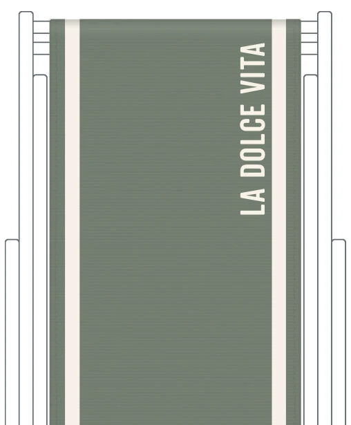 Toile de transat personnalisée Club