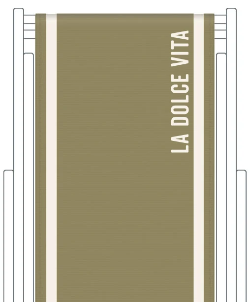 Toile de transat personnalisée Club