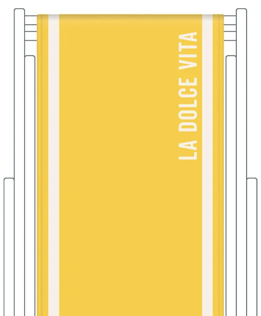 Toile de transat personnalisée Club