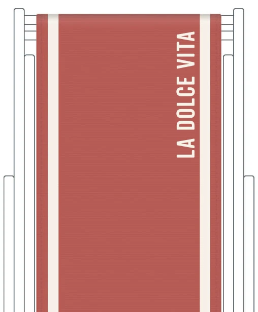 Toile de transat personnalisée Club
