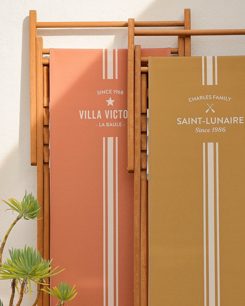 Toile de transat personnalisée Biarritz