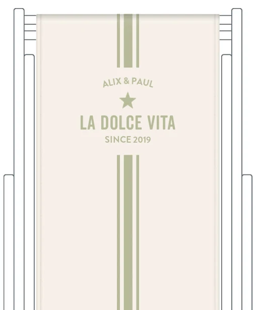 Toile de transat personnalisée Biarritz