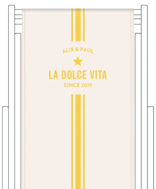 Toile de transat personnalisée Biarritz