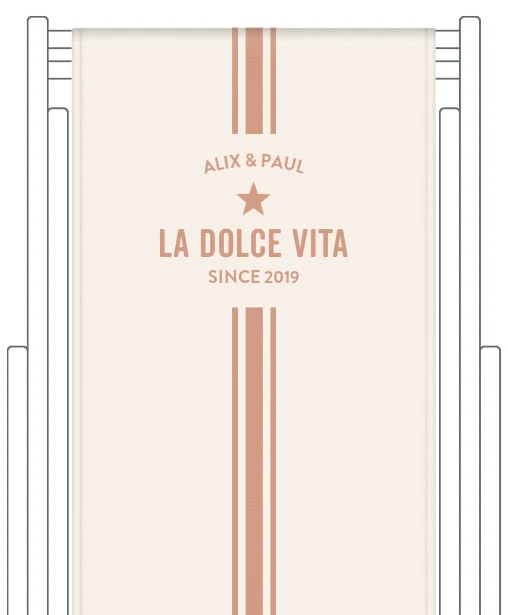Toile de transat personnalisée Biarritz